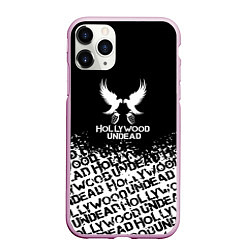 Чехол iPhone 11 Pro матовый Hollywood Undead rock