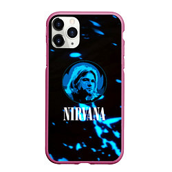 Чехол iPhone 11 Pro матовый Nirvana рок бенд краски