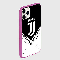 Чехол iPhone 11 Pro матовый Juventus sport geometry fc club, цвет: 3D-фиолетовый — фото 2