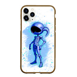 Чехол iPhone 11 Pro матовый Инопланетянин среди звезд - An alien among the sta, цвет: 3D-коричневый