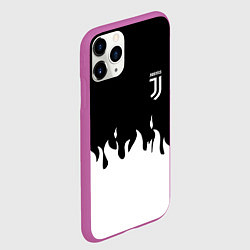 Чехол iPhone 11 Pro матовый Juventus fire, цвет: 3D-фиолетовый — фото 2