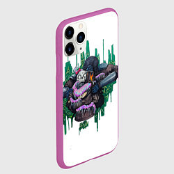 Чехол iPhone 11 Pro матовый Кёниг и Гоуст, цвет: 3D-фиолетовый — фото 2