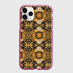 Чехол iPhone 11 Pro матовый Роскошь и стиль, цвет: 3D-малиновый