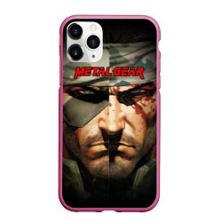 Чехол iPhone 11 Pro матовый Metal gear Venom Snake, цвет: 3D-малиновый