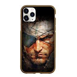 Чехол iPhone 11 Pro матовый Metal gear Venom Snake, цвет: 3D-коричневый