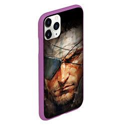 Чехол iPhone 11 Pro матовый Metal gear Venom Snake, цвет: 3D-фиолетовый — фото 2