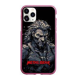 Чехол iPhone 11 Pro матовый Веном Снейк Metal gear