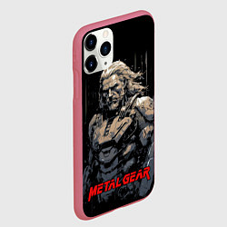 Чехол iPhone 11 Pro матовый Venom Snake Metal gear game, цвет: 3D-малиновый — фото 2