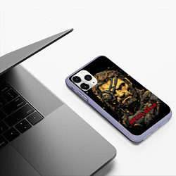 Чехол iPhone 11 Pro матовый Venom Snake Metal gear game, цвет: 3D-светло-сиреневый — фото 2