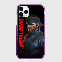 Чехол iPhone 11 Pro матовый Venom Snake Metal gear game