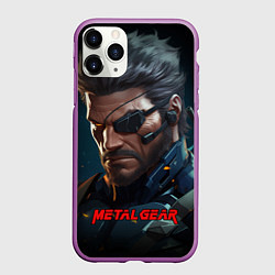 Чехол iPhone 11 Pro матовый Веном Снейк из игры Metal gear
