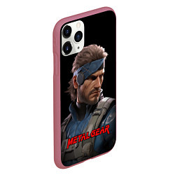 Чехол iPhone 11 Pro матовый Веном Снейк из игры Metal gear, цвет: 3D-малиновый — фото 2