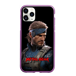 Чехол iPhone 11 Pro матовый Веном Снейк из игры Metal gear