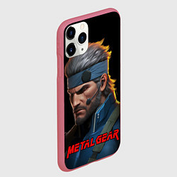 Чехол iPhone 11 Pro матовый Веном Снейк из игры Metal gear, цвет: 3D-малиновый — фото 2
