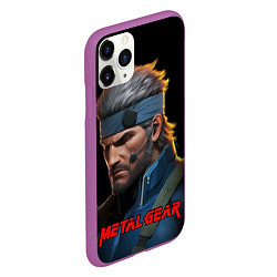 Чехол iPhone 11 Pro матовый Веном Снейк из игры Metal gear, цвет: 3D-фиолетовый — фото 2