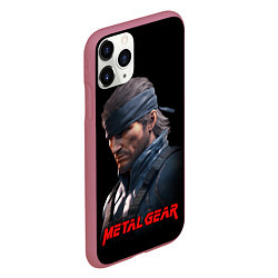 Чехол iPhone 11 Pro матовый Веном Снейк из игры Metal gear, цвет: 3D-малиновый — фото 2