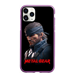 Чехол iPhone 11 Pro матовый Веном Снейк из игры Metal gear, цвет: 3D-фиолетовый