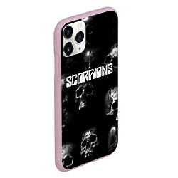 Чехол iPhone 11 Pro матовый Scorpions logo rock group, цвет: 3D-розовый — фото 2