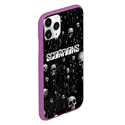 Чехол iPhone 11 Pro матовый Scorpions rock group, цвет: 3D-фиолетовый — фото 2