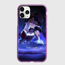 Чехол iPhone 11 Pro матовый Honkai Star Rail Black Swan