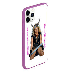 Чехол iPhone 11 Pro матовый Viking Power Beyonce, цвет: 3D-фиолетовый — фото 2