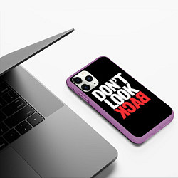 Чехол iPhone 11 Pro матовый Dont look back - the call, цвет: 3D-фиолетовый — фото 2