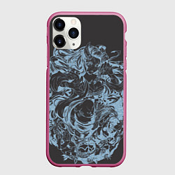 Чехол iPhone 11 Pro матовый Клинок рассекающий демонов Незуко рябь