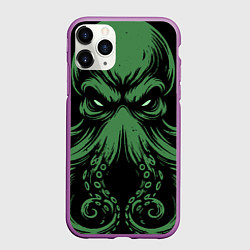Чехол iPhone 11 Pro матовый Ктулху иллюстрация