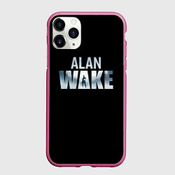 Чехол iPhone 11 Pro матовый Алан Вейк лого, цвет: 3D-малиновый