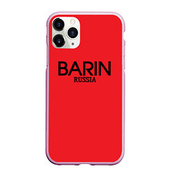 Чехол iPhone 11 Pro матовый Барин - barin, цвет: 3D-розовый