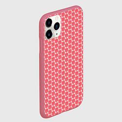 Чехол iPhone 11 Pro матовый Паттерн розочки, цвет: 3D-малиновый — фото 2