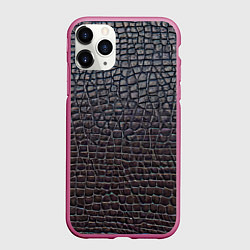 Чехол iPhone 11 Pro матовый Крашеная кожа - текстура