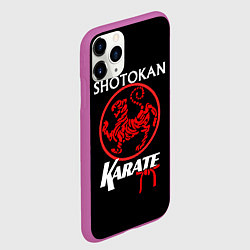 Чехол iPhone 11 Pro матовый Сётокан - стиль каратэ, цвет: 3D-фиолетовый — фото 2
