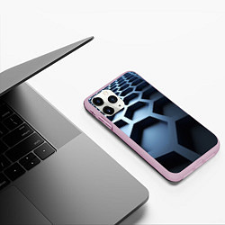 Чехол iPhone 11 Pro матовый Броня нанотехнологичная, цвет: 3D-розовый — фото 2