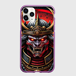 Чехол iPhone 11 Pro матовый Самурай нечеловек свирепый