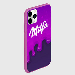 Чехол iPhone 11 Pro матовый Милфа фиолетовые капли, цвет: 3D-фиолетовый — фото 2