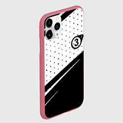Чехол iPhone 11 Pro матовый Half life pattern valve, цвет: 3D-малиновый — фото 2