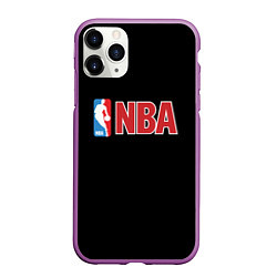 Чехол iPhone 11 Pro матовый NBA logo