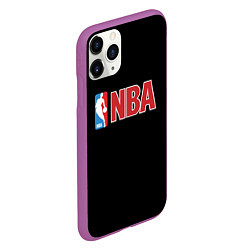 Чехол iPhone 11 Pro матовый NBA logo, цвет: 3D-фиолетовый — фото 2