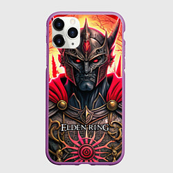 Чехол iPhone 11 Pro матовый Elden Ring персонаж темный рыцарь