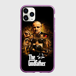 Чехол iPhone 11 Pro матовый Corleone family, цвет: 3D-фиолетовый