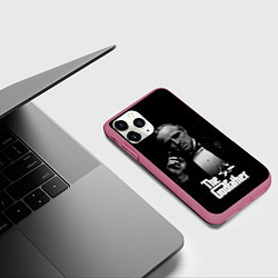 Чехол iPhone 11 Pro матовый Don Vito Corleone, цвет: 3D-малиновый — фото 2