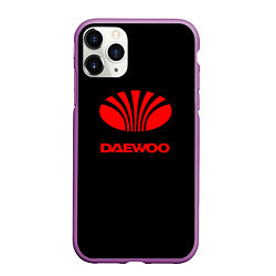 Чехол iPhone 11 Pro матовый Daewoo red logo, цвет: 3D-фиолетовый