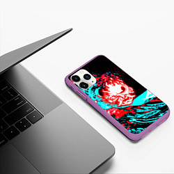 Чехол iPhone 11 Pro матовый Samurai steel game, цвет: 3D-фиолетовый — фото 2