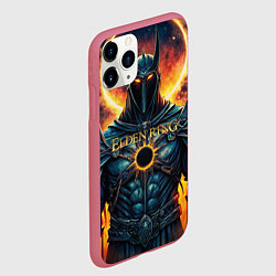 Чехол iPhone 11 Pro матовый Elden Ring black knight, цвет: 3D-малиновый — фото 2