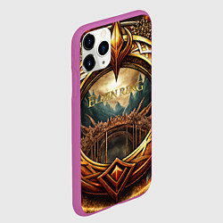 Чехол iPhone 11 Pro матовый Магическое кольцо Elden Ring, цвет: 3D-фиолетовый — фото 2