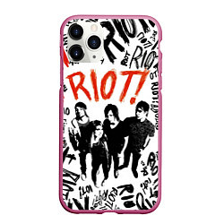 Чехол iPhone 11 Pro матовый Paramore - riot