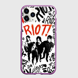 Чехол iPhone 11 Pro матовый Paramore - riot, цвет: 3D-фиолетовый