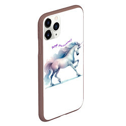 Чехол iPhone 11 Pro матовый Чаруй реальность, цвет: 3D-коричневый — фото 2