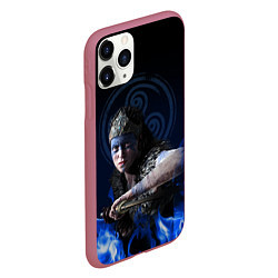 Чехол iPhone 11 Pro матовый Senua - Hellblade, цвет: 3D-малиновый — фото 2